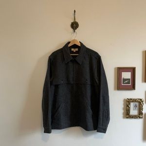 Wallace & barnes x J. Crew donegal wool work shirt jacket